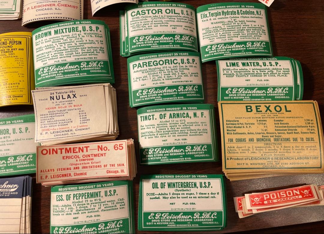 他の方はご購入お控え下さい　海外　ファーマシーラベル　45種　61枚✖️3