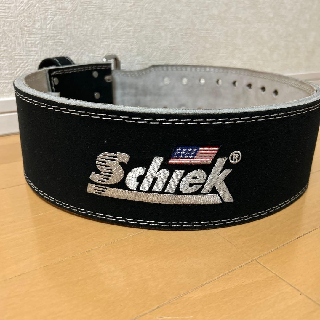schiek トレーニング・パワーベルト 黒 リフティングベルト