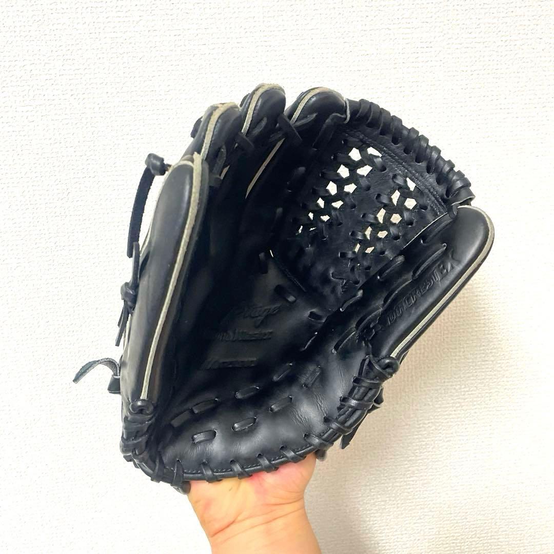 413 ミズノ ビクトリーステージ 極美品 硬式 少年 内野手用グローブ 左投げ