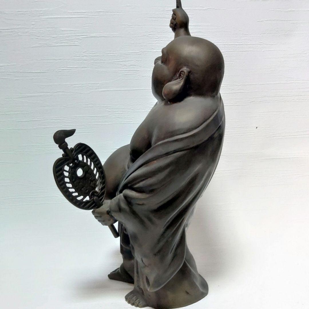 布袋様　大型　照雲　仏像　真鍮製　置物　ミ1034