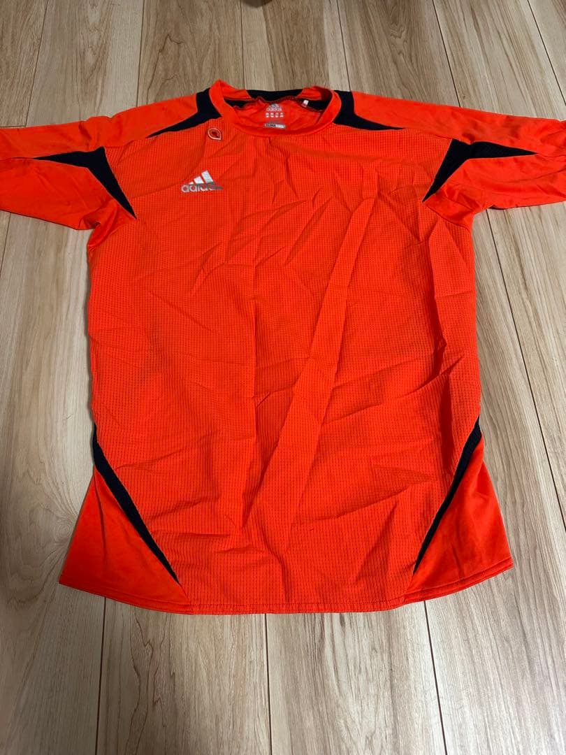 adidas トレーニングウェアセット Ｌサイズ/オレンジ