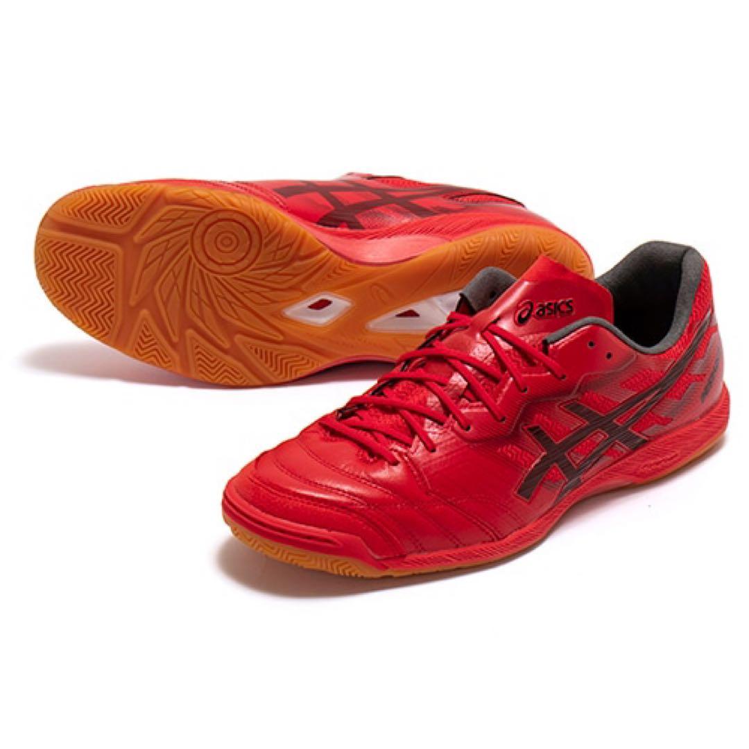デスタッキ 25.5 レッド フットサルシューズ asics アシックス