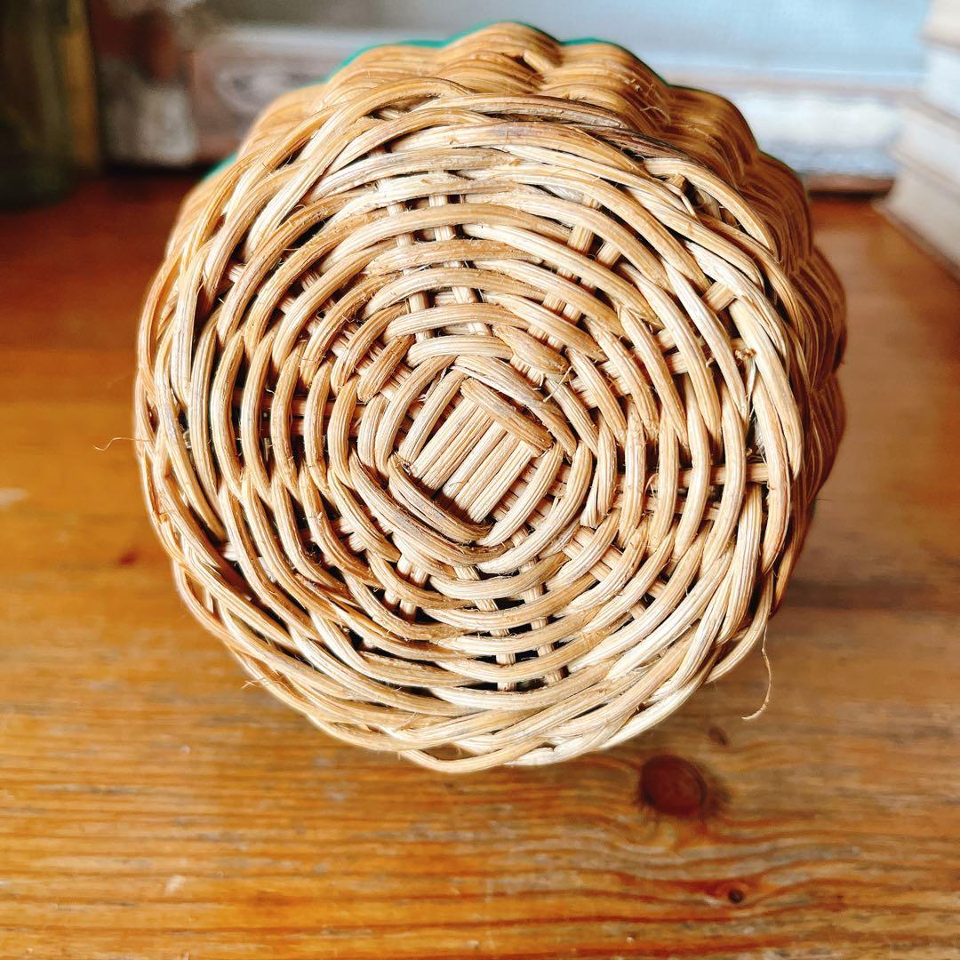 フランス　ブロカント　可愛いウサギのパニエ