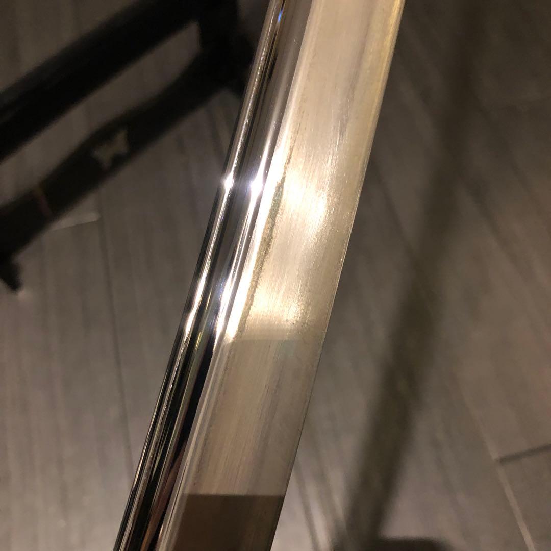 高級模造刀　樋有刀身 茶白拵え　居合刀　太刀　本格模造刀