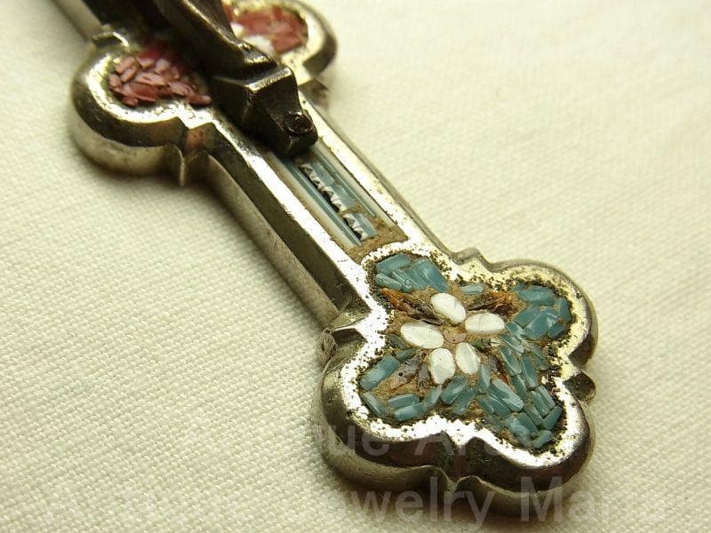 c1555イタリア マイクロモザイクタイル クロス《大型サイズ（S）》