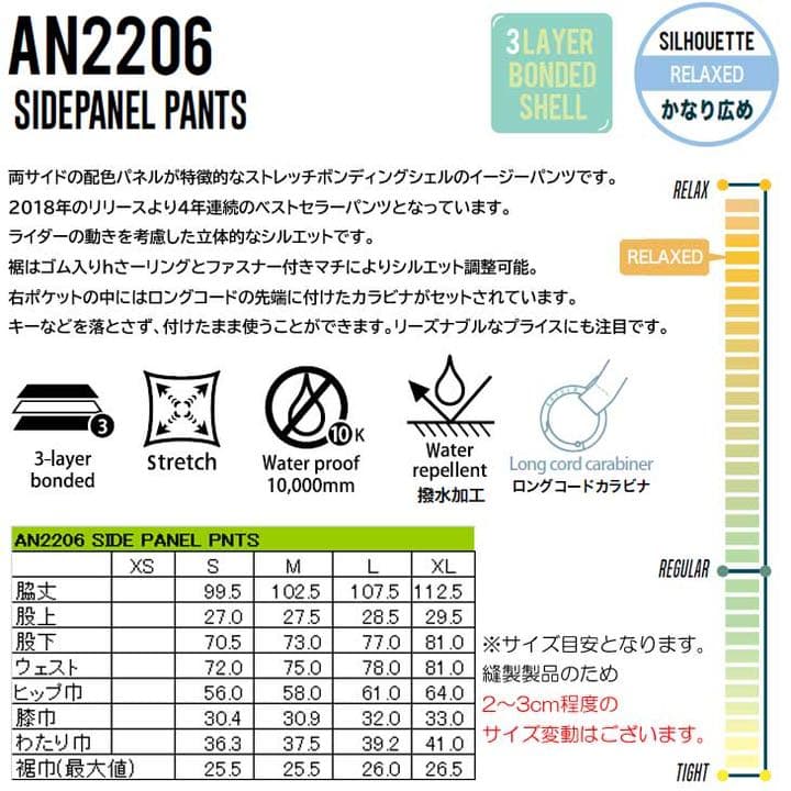 Anthem アンセム　パンツ　スノーボード　ウェア　NEWモデル　グレー