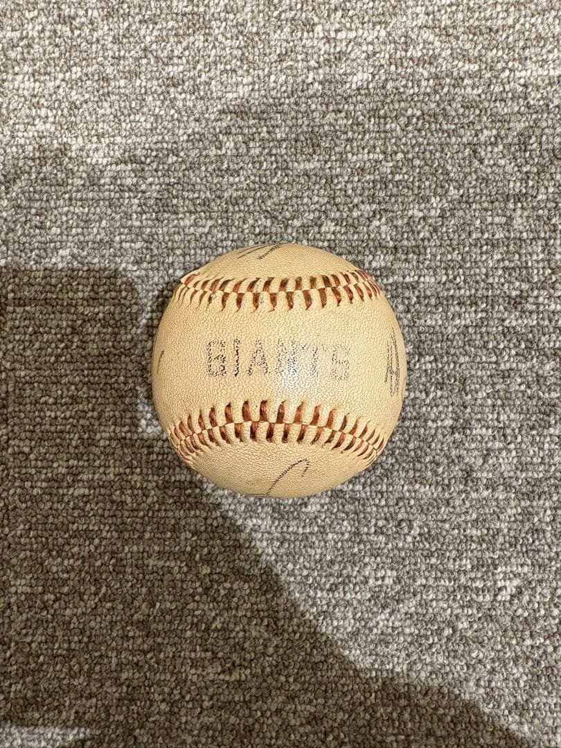 巨人寄せ書き直筆サインボール（長嶋、王、張本　高田）