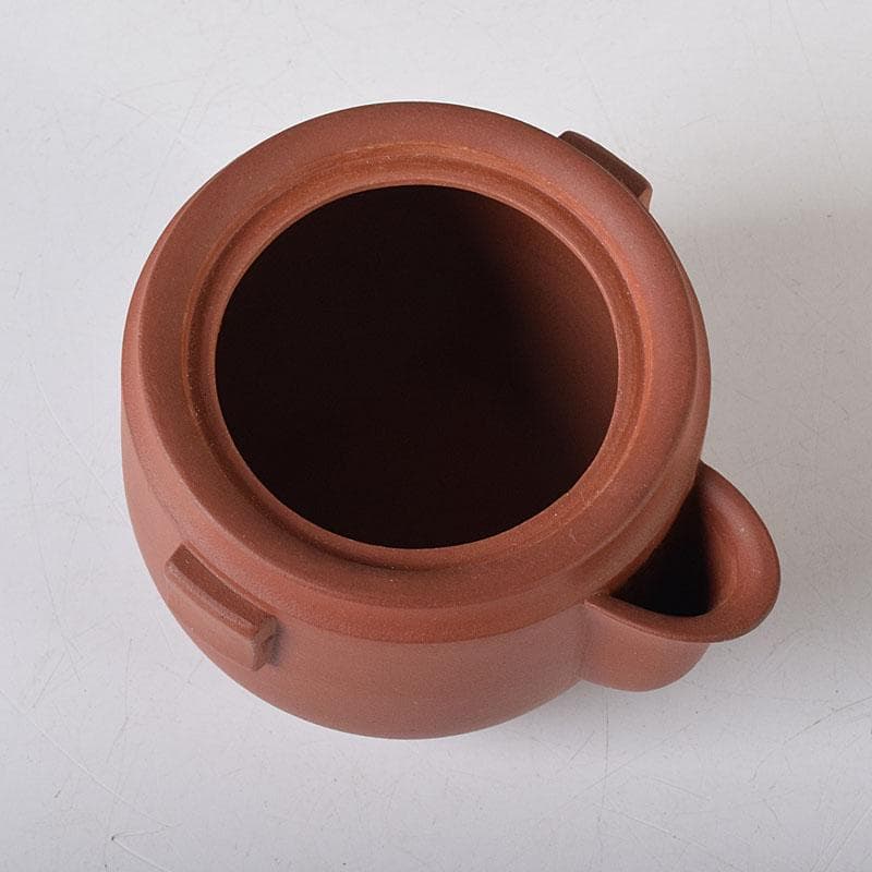 中国　中国宣興銘　紫砂　朱泥　宝瓶　急須　茶壷　V　R8342