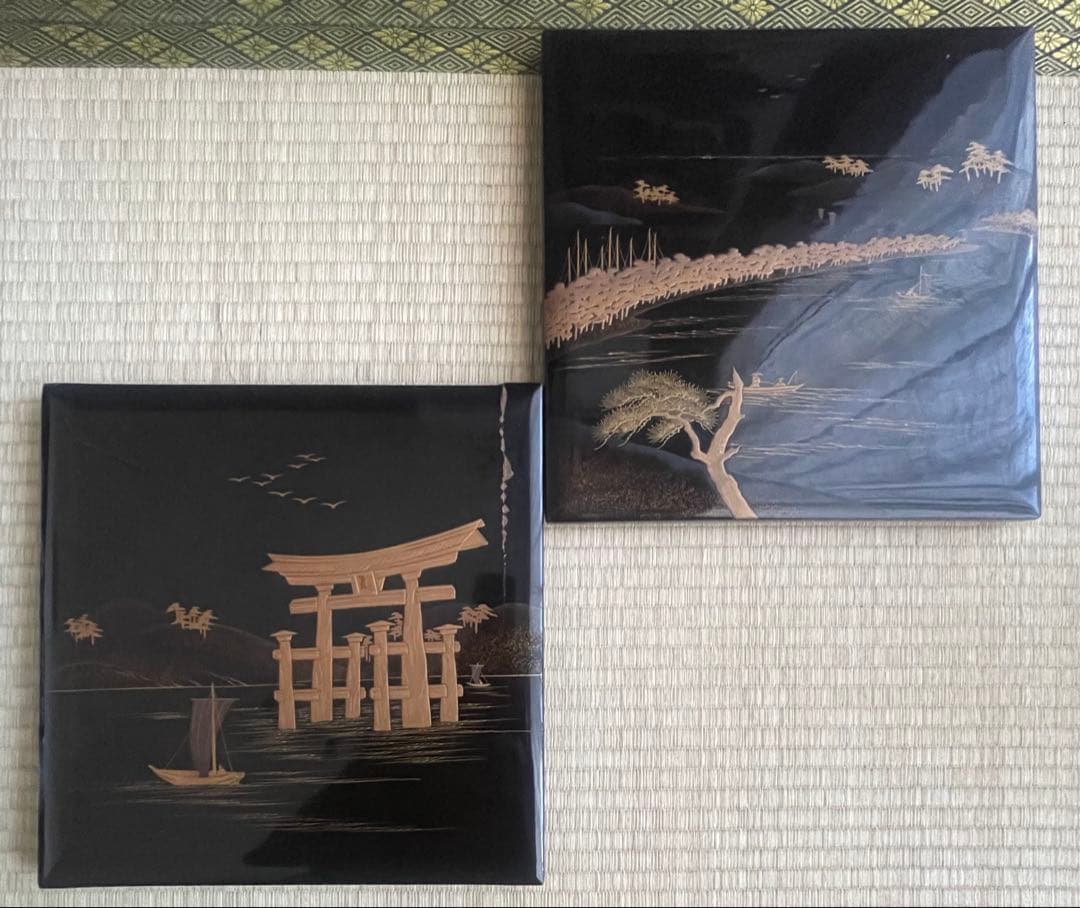 輪島塗　重箱　五段重箱　アンティーク　昭和50年　木箱付