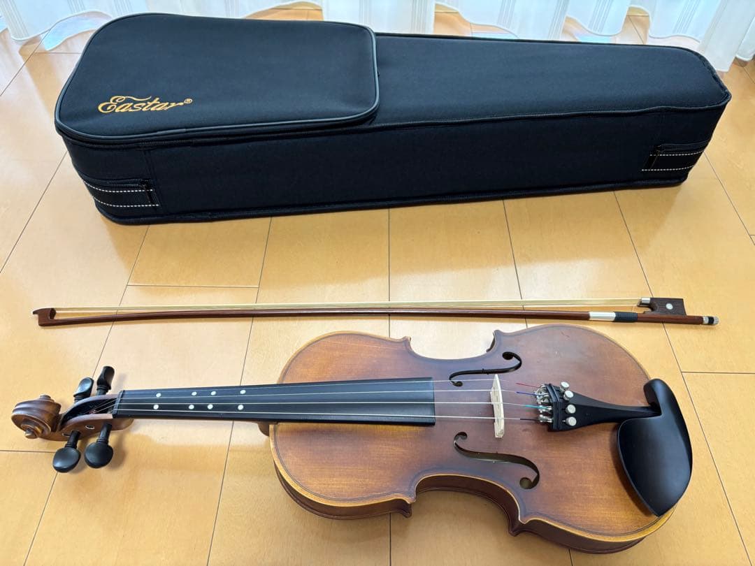 Eastar バイオリン 4/4 EVA-3 初心者セット 予備弦セット付き
