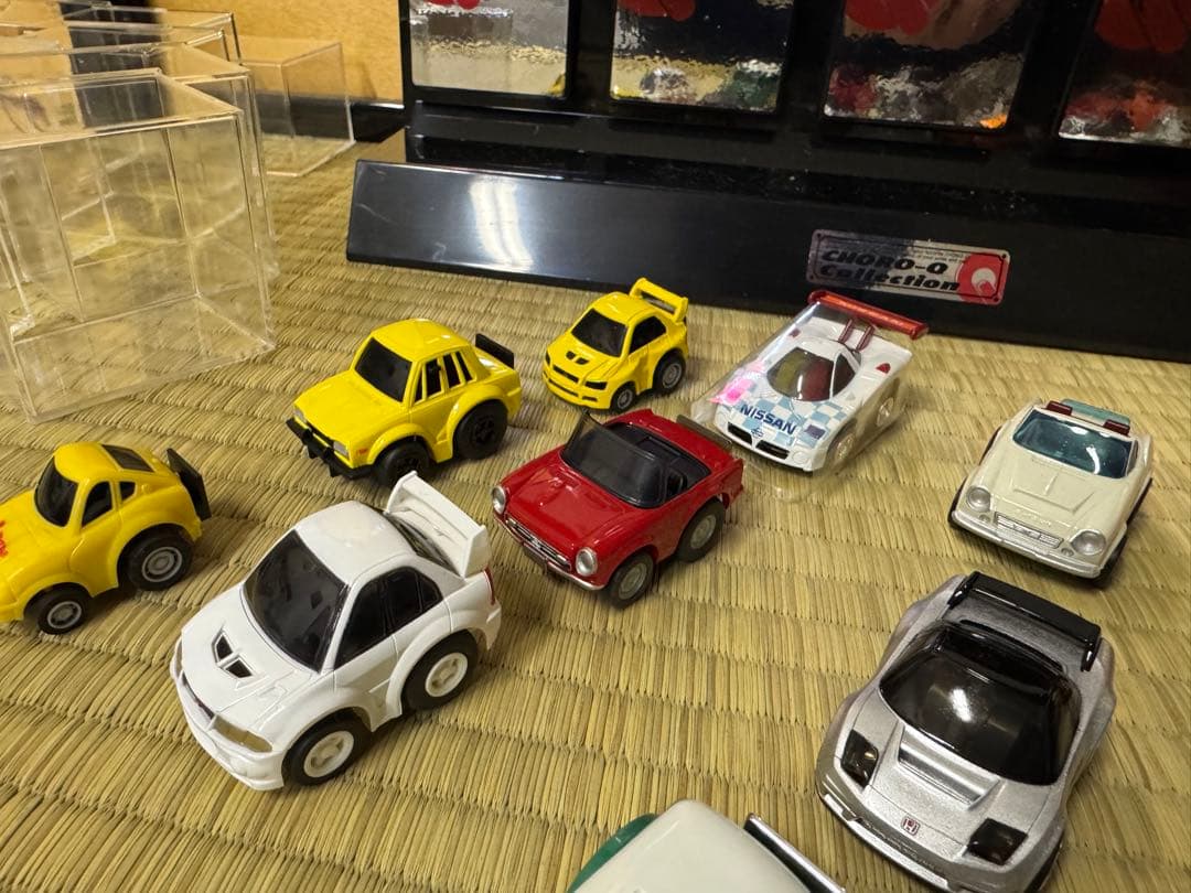 チョロQ コレクションボックス20 置物　オブジェ　飾棚　ミニカー多数付属