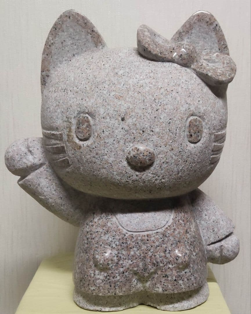 御影石　猫　キャラクター