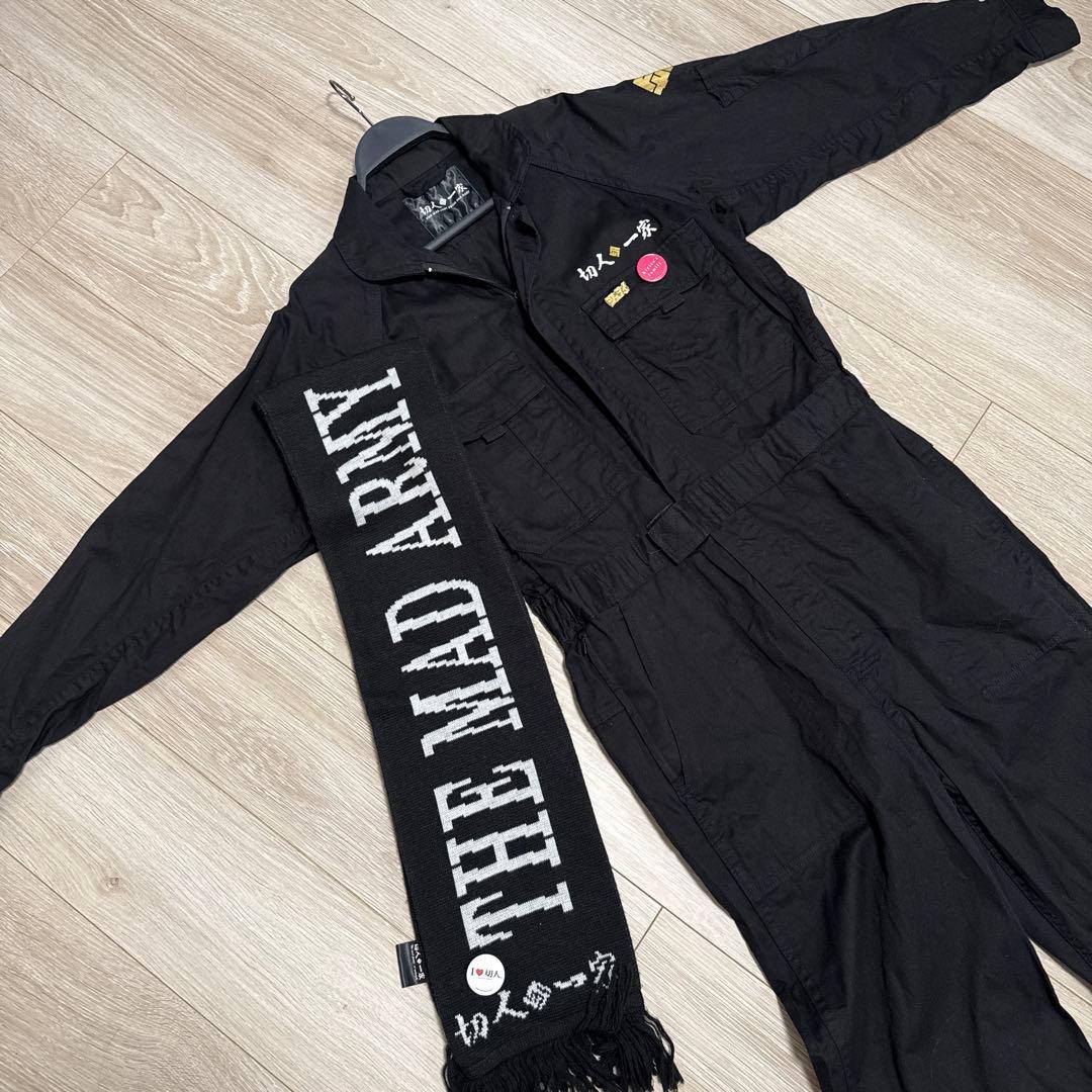 美品 切人一家 つなぎ レーシングスーツ マフラー キリト　Angelo