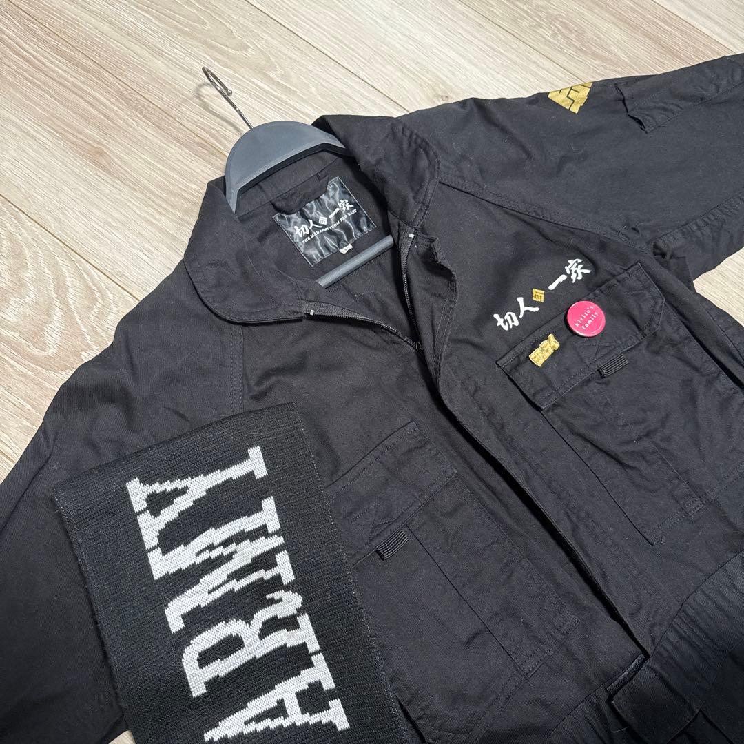 美品 切人一家 つなぎ レーシングスーツ マフラー キリト　Angelo