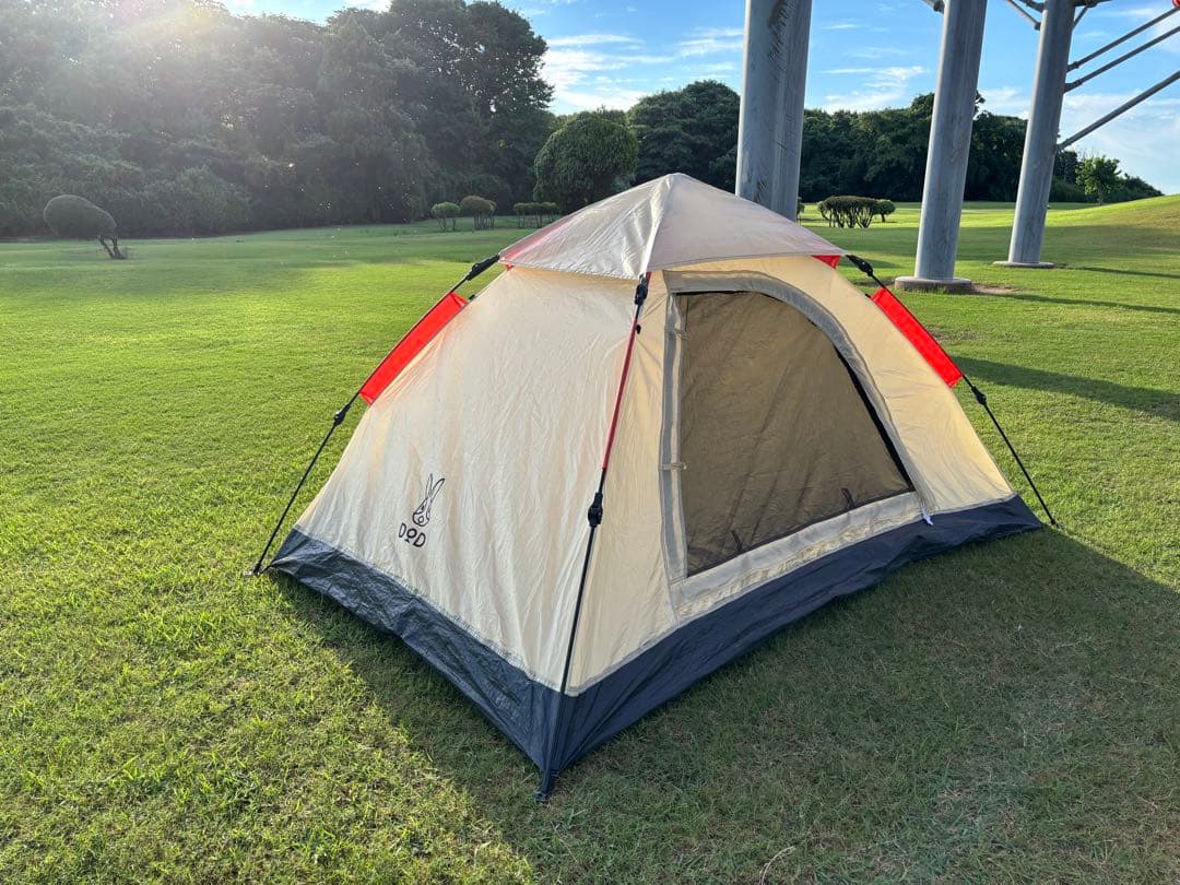DODワンタッチテント　ベージュ