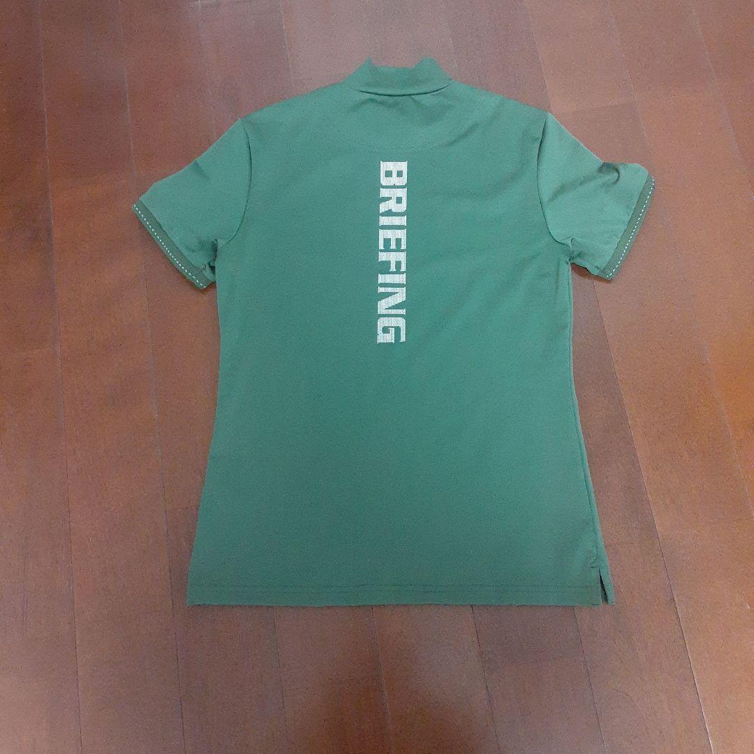 美品　BRIEFING レディースゴルフ　オリーブグリーン ハイネックシャツS