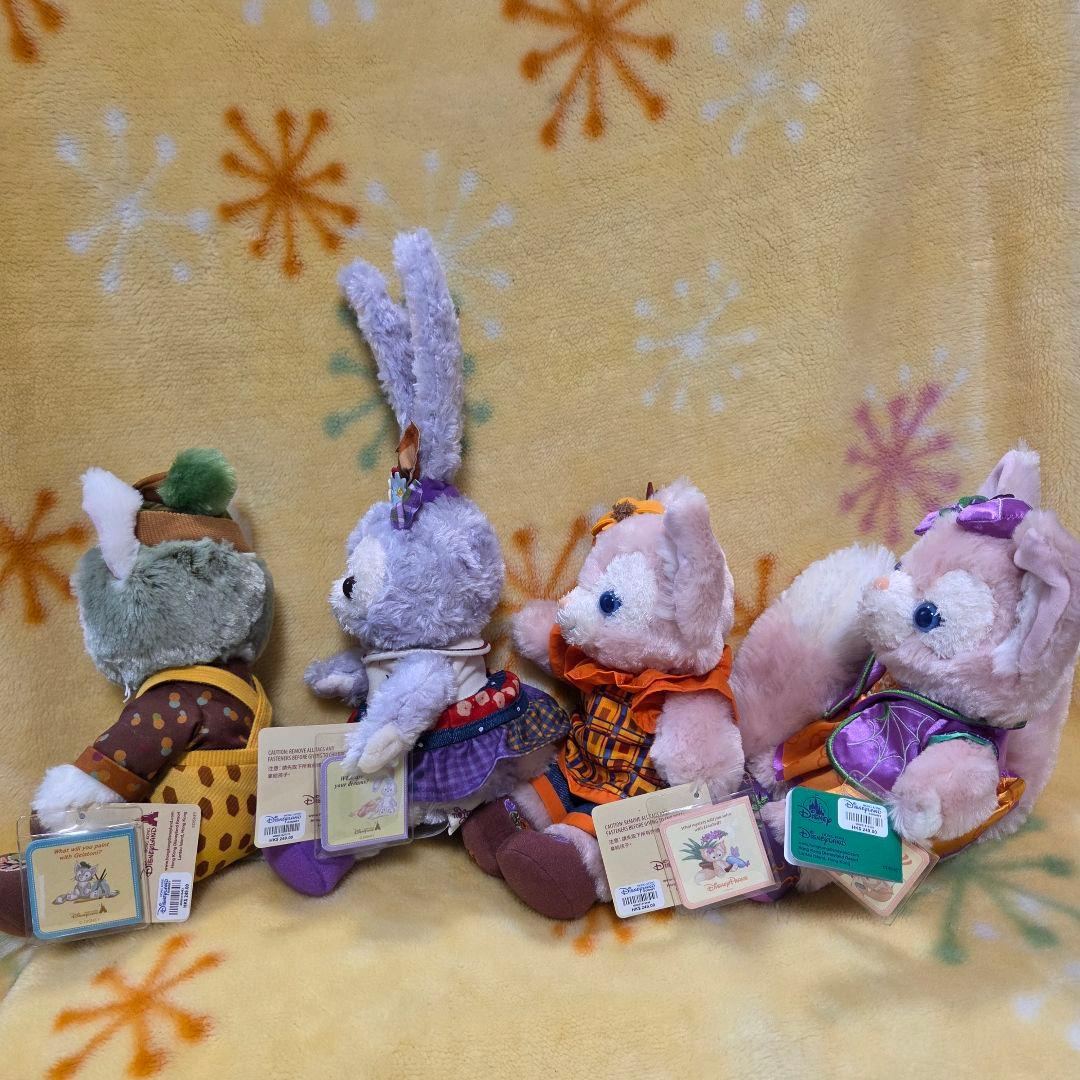 香港ディズニー　リーナベル　ステラルー　ジェラトーニ　ハロウィン　秋日　４体