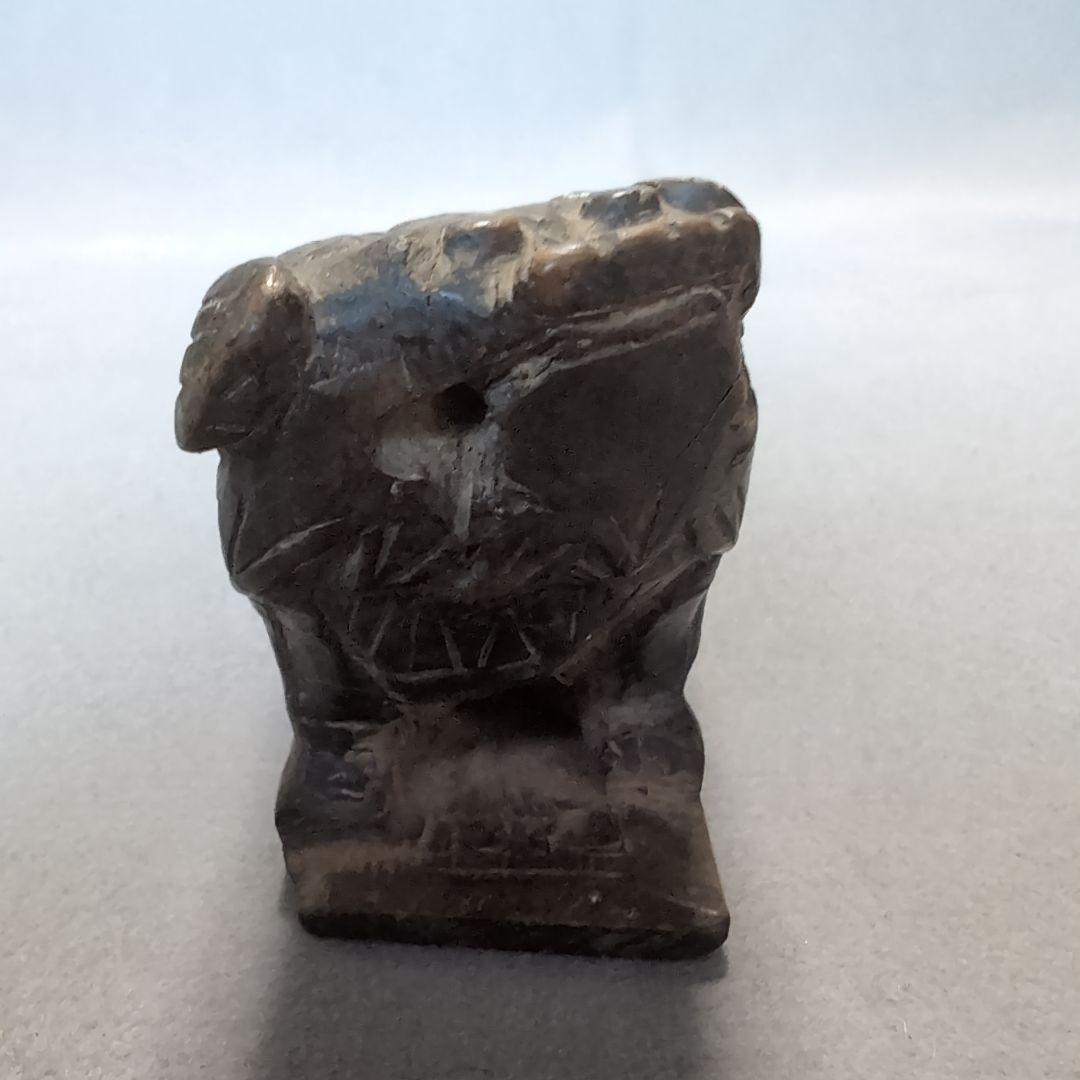 李朝 木製 獅子型 墨壺 木製墨壺 李朝木工 獅子型墨壺 李朝墨壺 李朝工芸