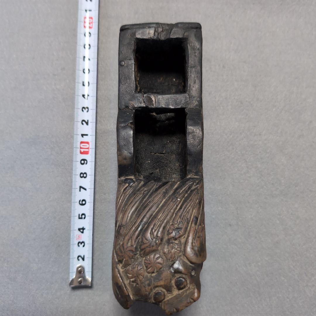 李朝 木製 獅子型 墨壺 木製墨壺 李朝木工 獅子型墨壺 李朝墨壺 李朝工芸