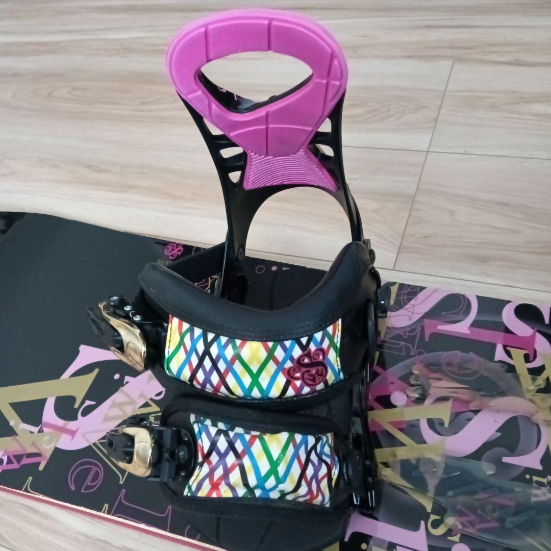【訳あり】swivel 　スノーボード　139cm　板　ビンディング　2点セット