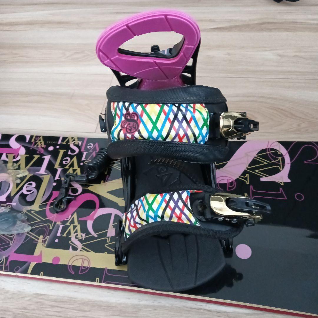 【訳あり】swivel 　スノーボード　139cm　板　ビンディング　2点セット