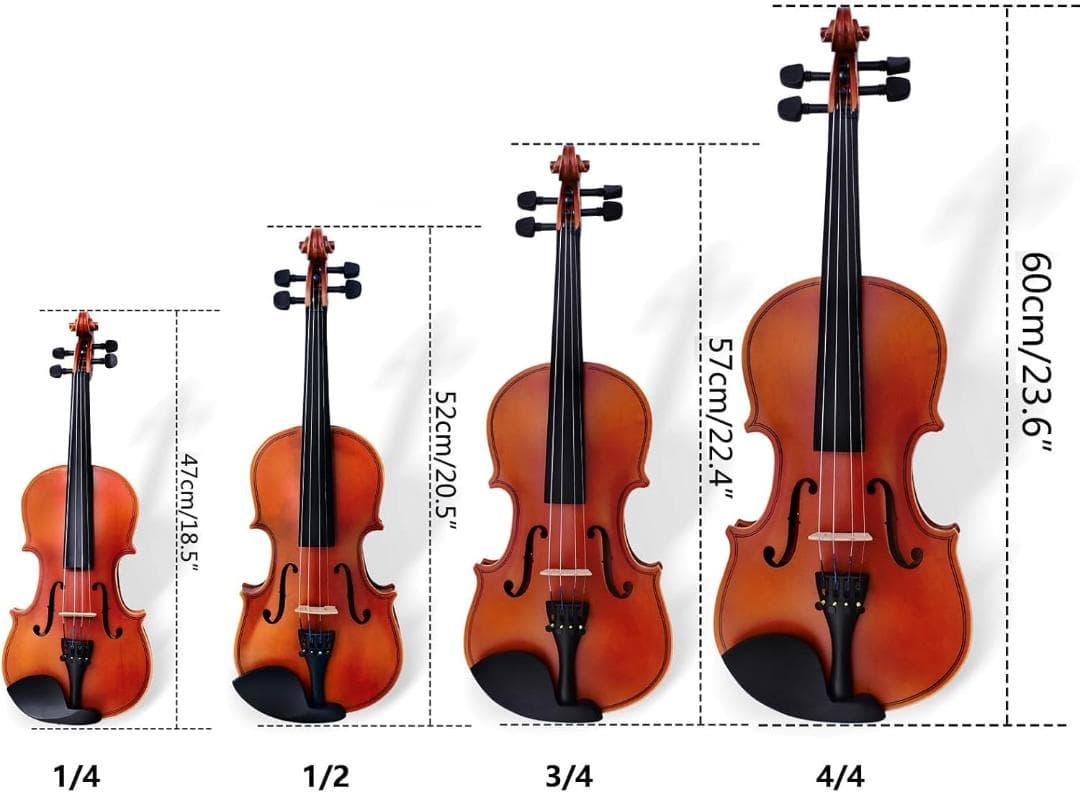 [S142-86]　BQKOZFIN バイオリン 4/4 初心者用バイオリン