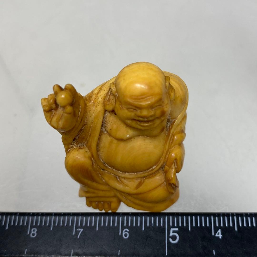 極上布袋　根付　15g 東R8-0205☆2F