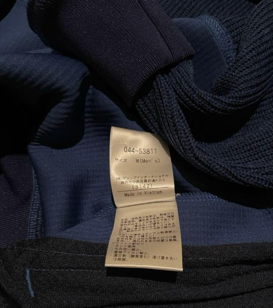 ROSASEN ニットジャケット クォーターゲージブルゾン ゴルフ M ネイビー