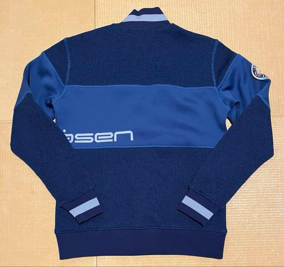 ROSASEN ニットジャケット クォーターゲージブルゾン ゴルフ M ネイビー