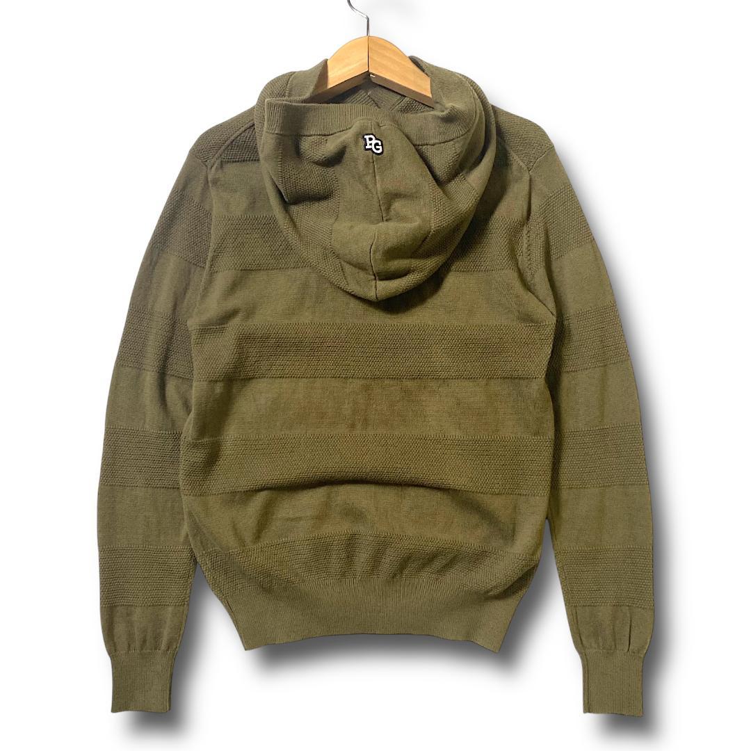 0 パーリーゲイツ 定価5.1万 3WAY ニット プルオーバー セーター 迷彩