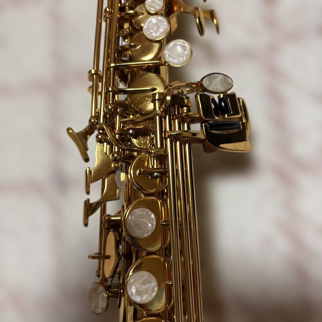 極美品 希少　ソプラノサックス　sp-650 Jマイケル　彫刻　ゴールド　ケース