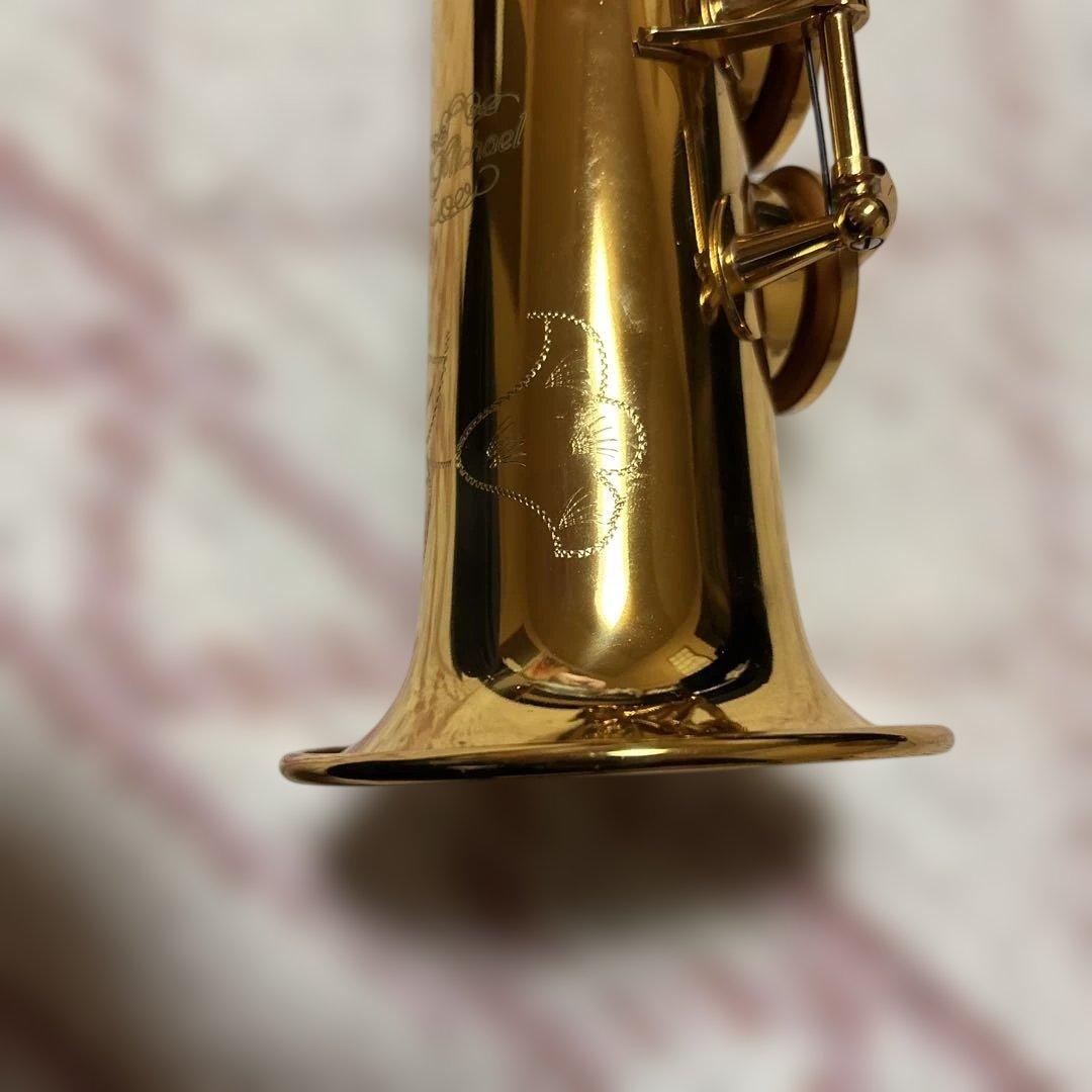 極美品 希少　ソプラノサックス　sp-650 Jマイケル　彫刻　ゴールド　ケース