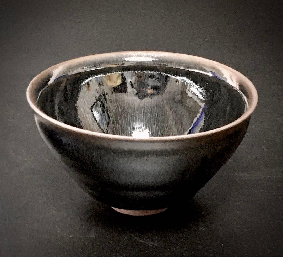 建窯 孫建興 銀禾目天目茶碗 建盏 煎茶 茶道具 美術目録 本物保証 中国美術