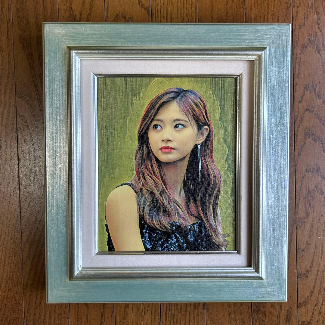 絵画　アクリル画　女性　「TWICEのツウィさん」