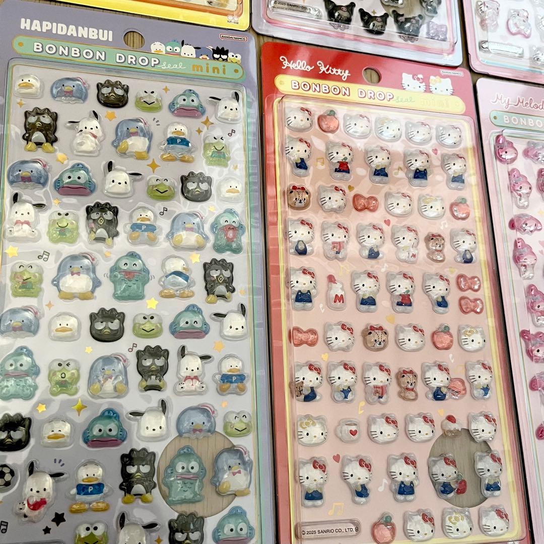 【正規品】ボンボンドロップシール　mini サンリオ　8枚セット