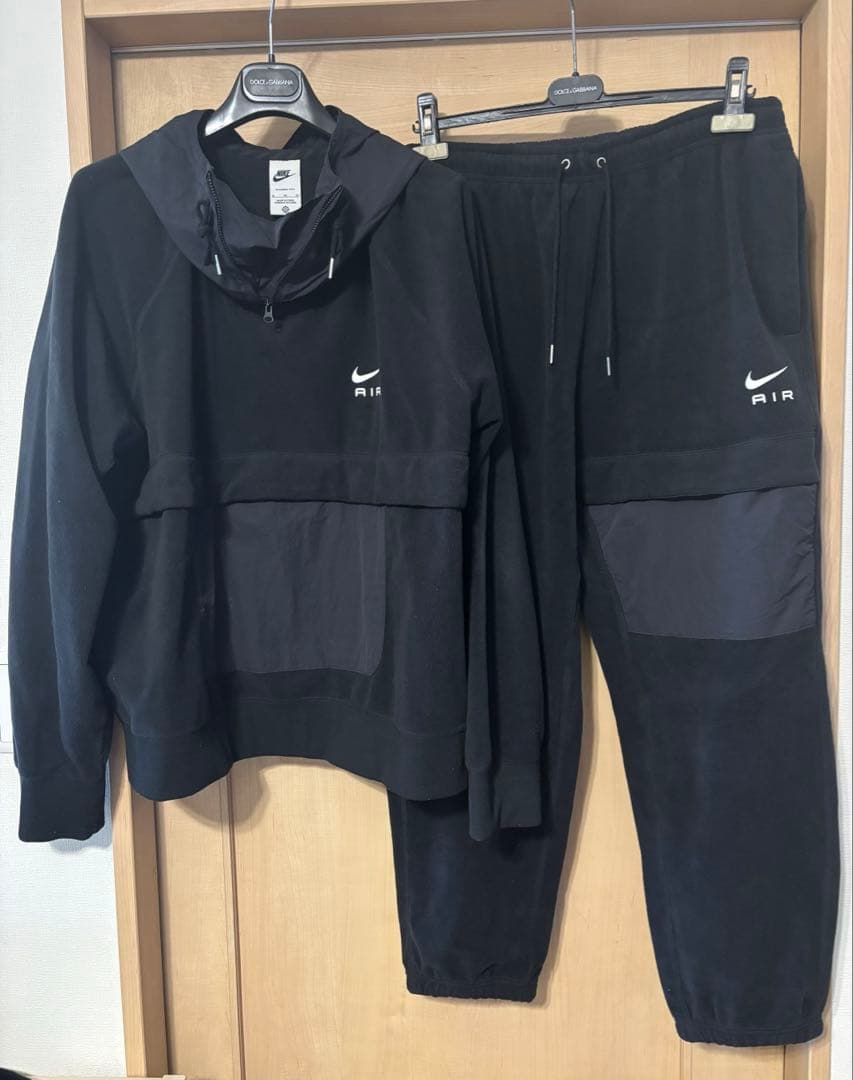 Nike ブラック フリース　ジャケット　パンツ　セットアップ　パーカー