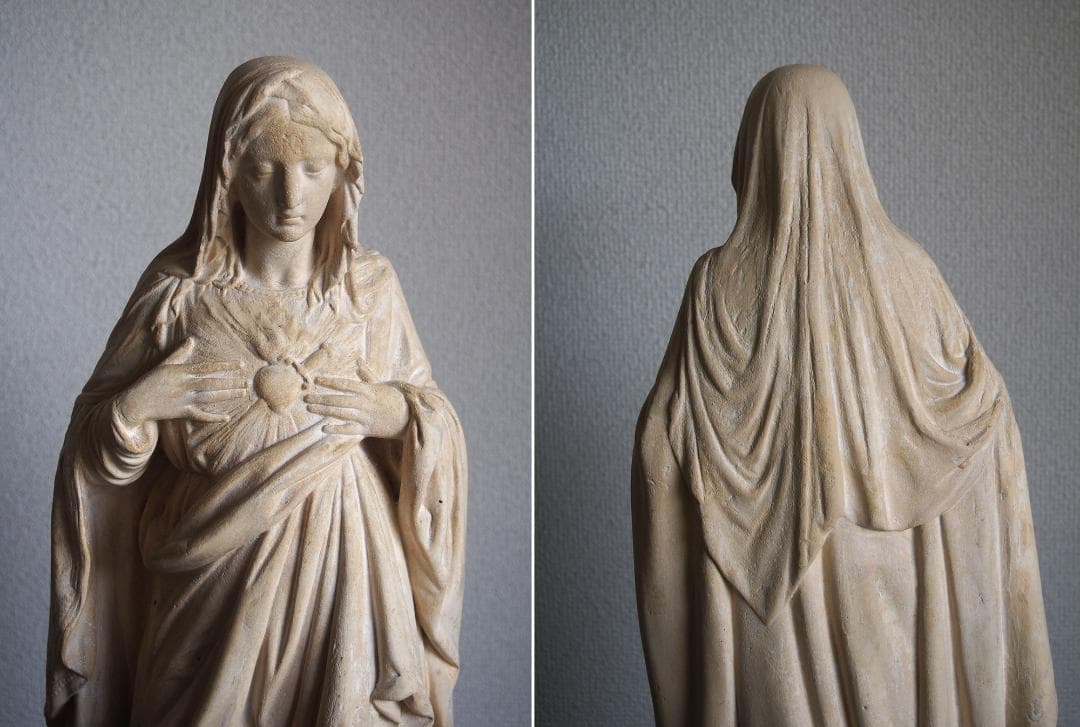 classic.select白い聖母像 52cm聖心の聖母マリア/K147