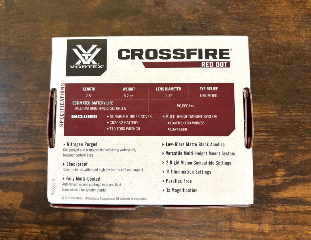 Vortex Crossfire ドットサイト ダットサイト レッド