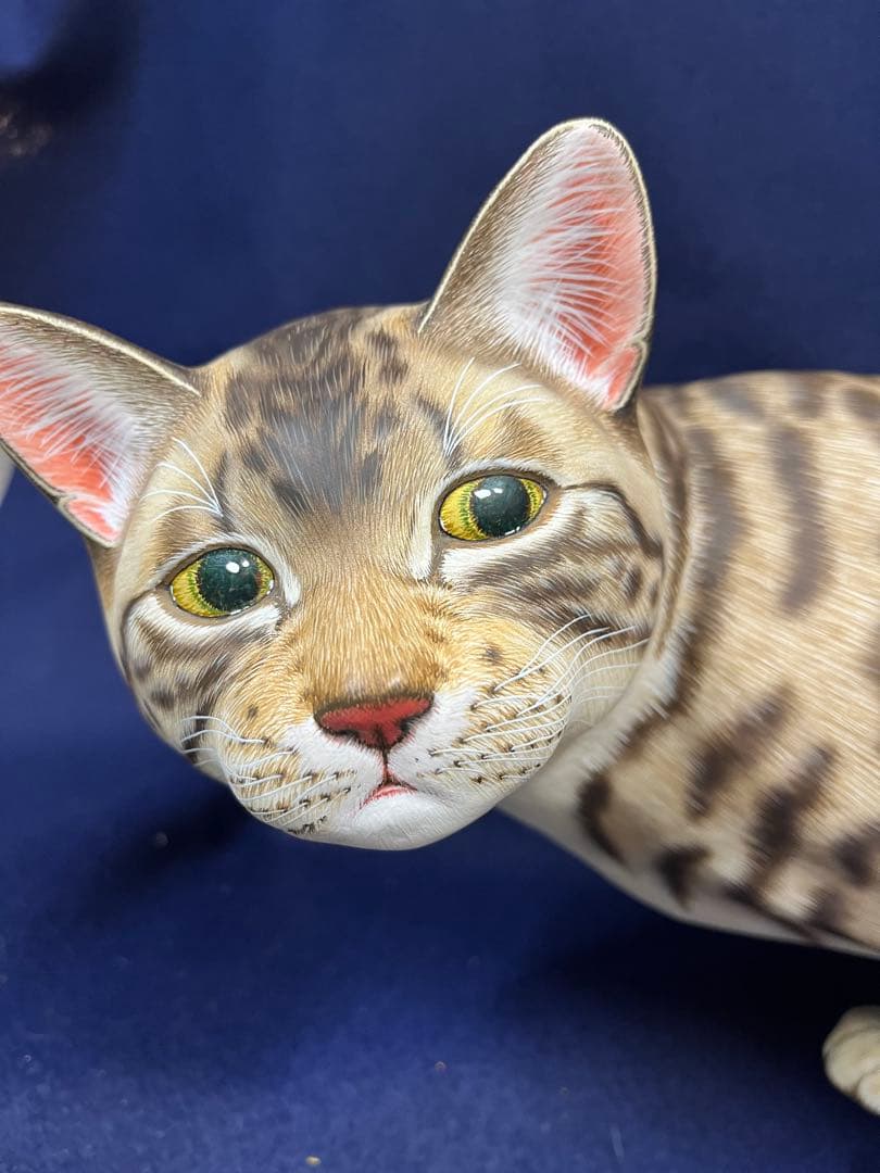 リアル猫のアート作品　　宮地乃梨子作