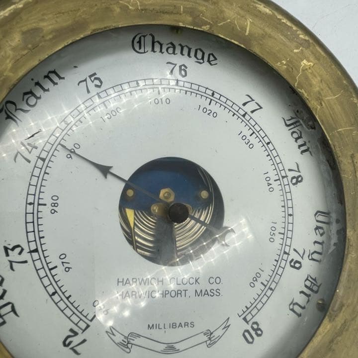 ビンテージ　HarwichClock Co. MarineBarometer