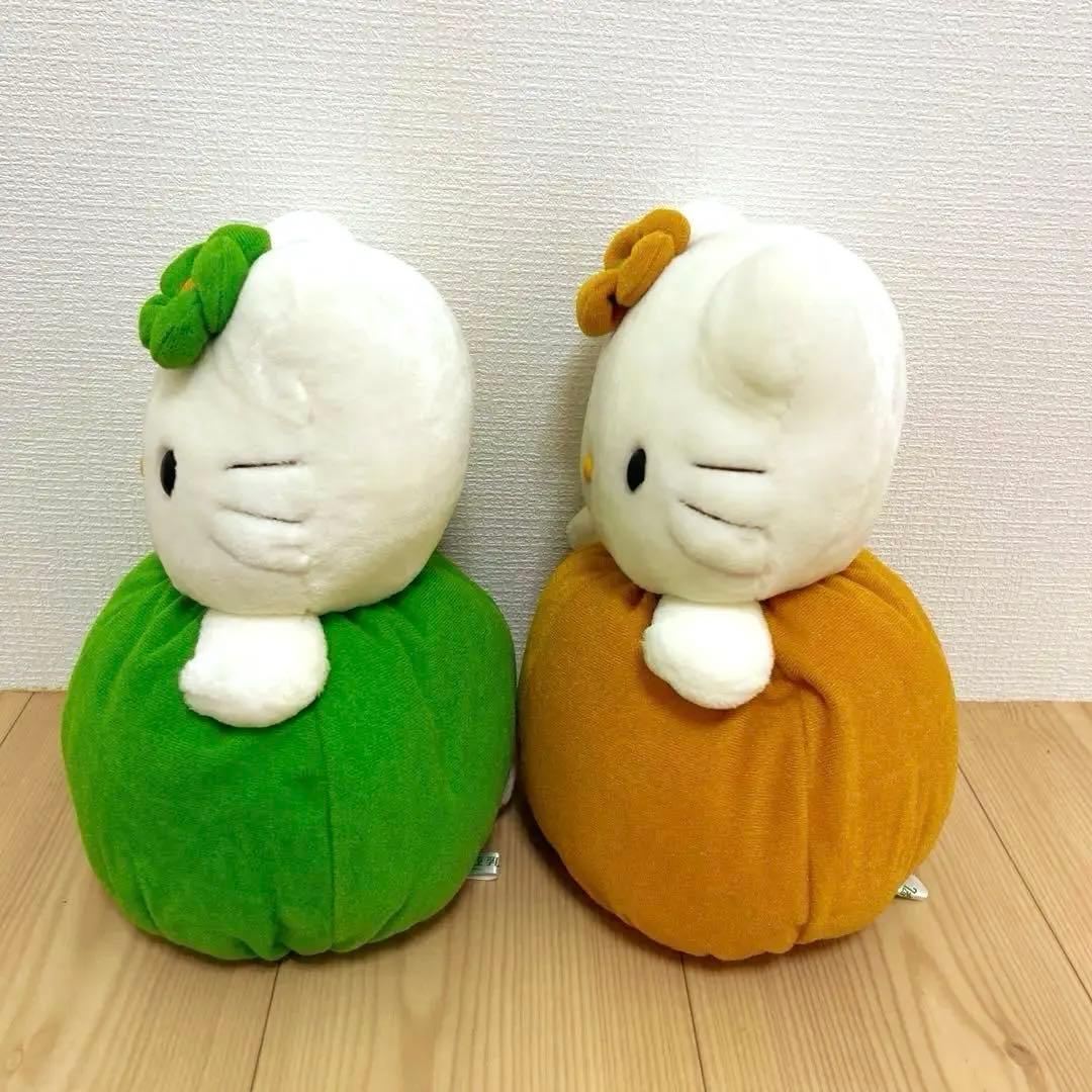 希少　紀文豆乳　ハローキティ　ぬいぐるみ　豆キティ　お豆キティ　ご当地キティ