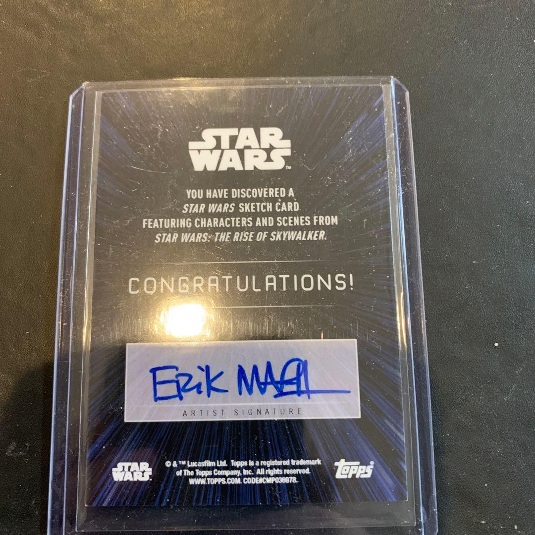 topps star war sketch スケッチカード