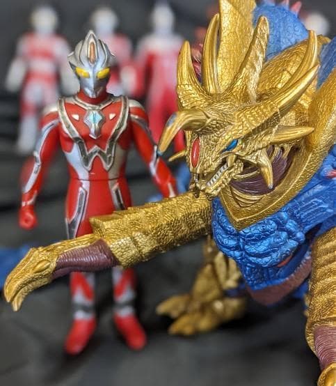 Ｕキラーザウルス＆メビウス＋ウルトラ６兄弟（バンダイ）ソフビ２体＋６体セット