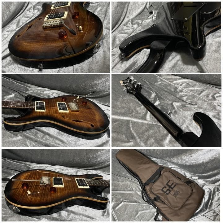 美品 希少セミホロウ PRS SE Custom22 Semi-Hollow