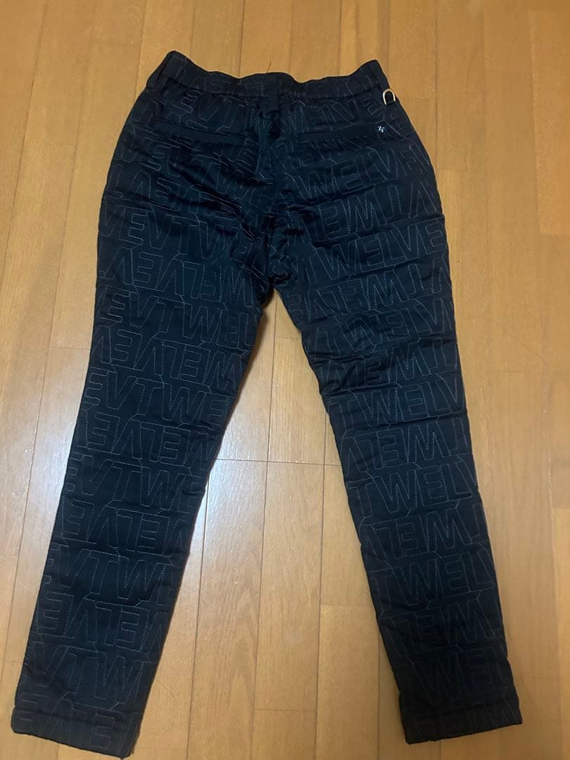 【v12golf】ゼロフィットコラボ　キルティングパンツ ブラック