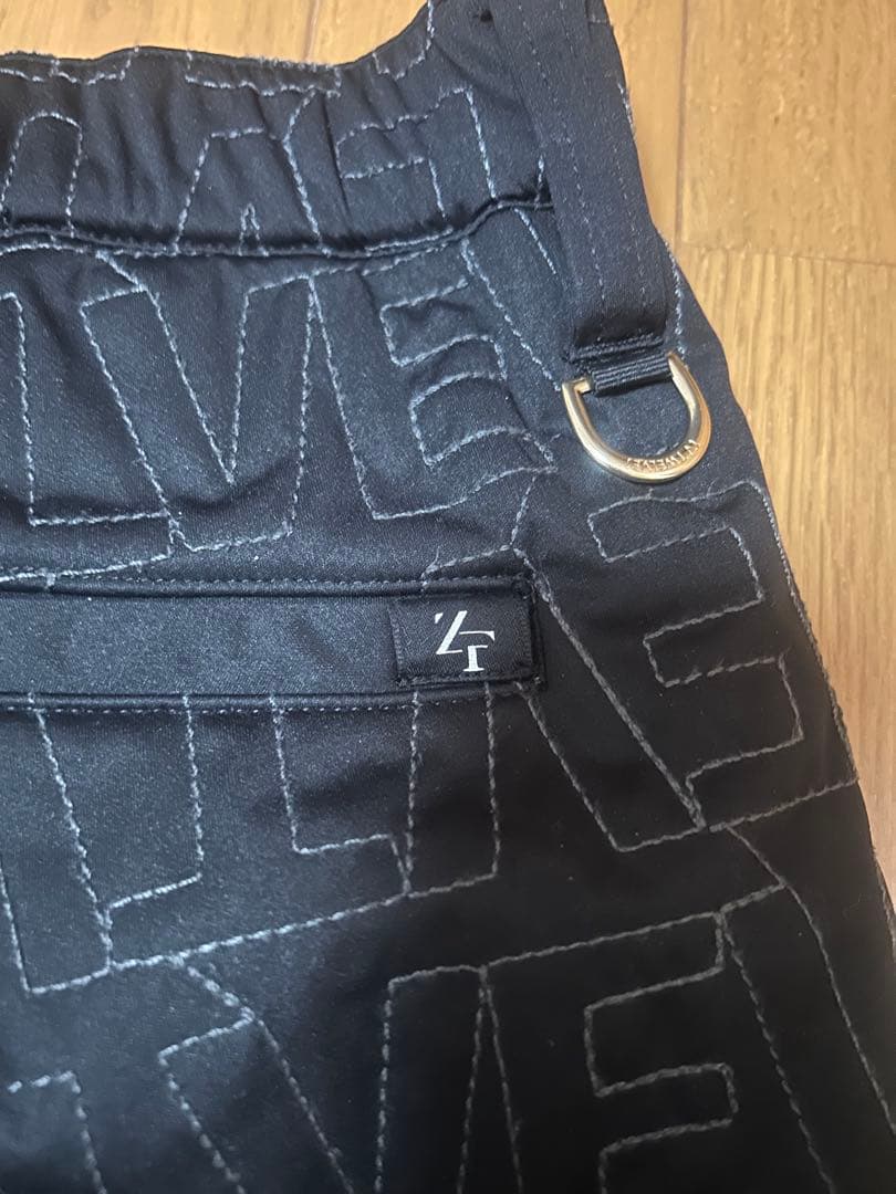 【v12golf】ゼロフィットコラボ　キルティングパンツ ブラック