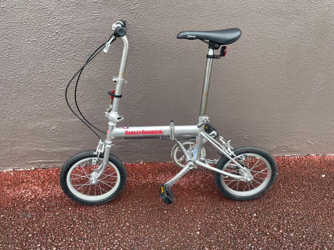 ハーレーダビッドソン 14インチ クロモリ 折りたたみ自転車