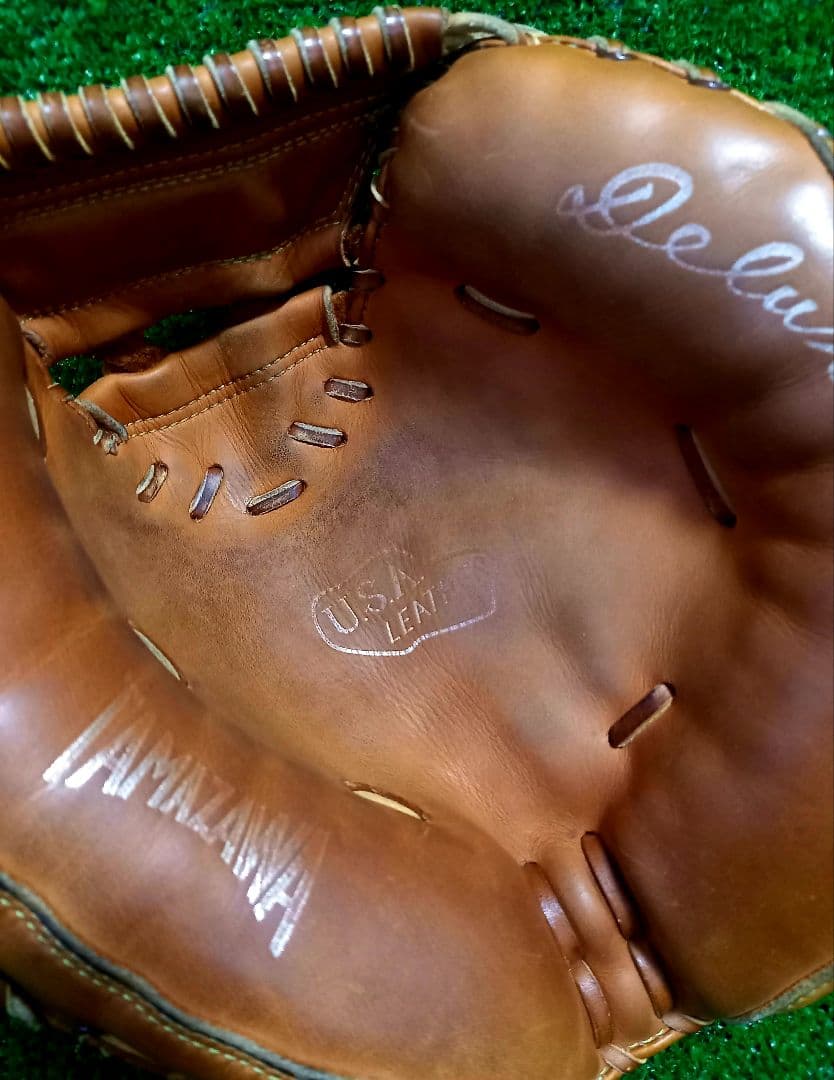 玉澤製キャッチャーミット デラックス U.S.A レザー 1980年製 佐川作