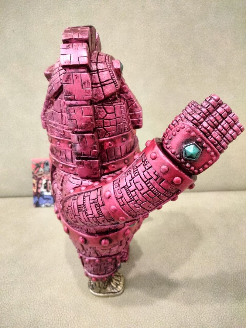 ソフビ　monstock Gモアイロボ　④　izumonster　安楽安作