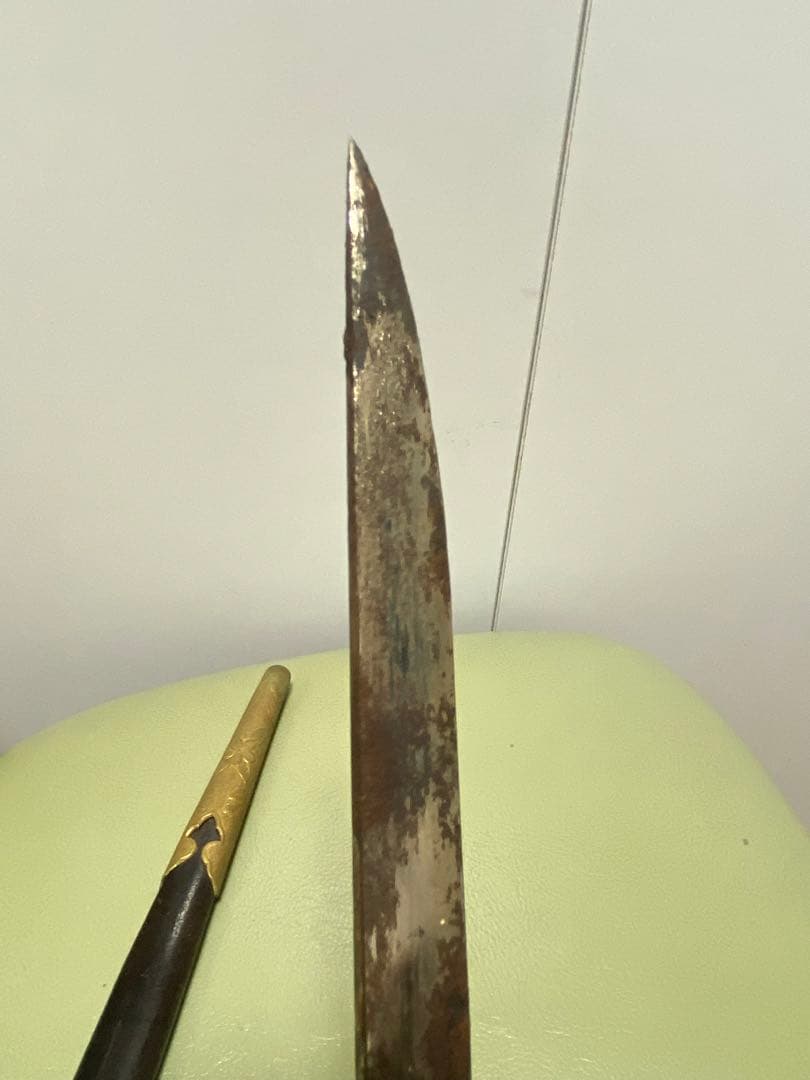 日本軍　軍刀　拵え　模造刀　指揮刀　儀礼刀　海軍短剣　ジャンク品全長42.5cm